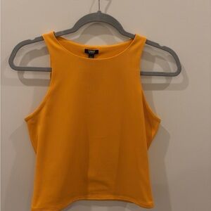 Express Gold Crop Tank Top Sleeveless
